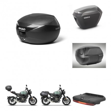 SHAD Maletas sh23 alu + soporte montaje Baul maleta accesorios KIT-472425