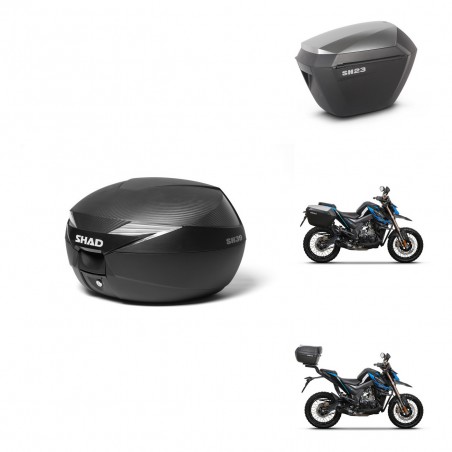 SHAD Maletas sh23 alu + soporte montaje Baul maleta KIT-472431