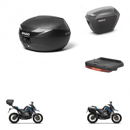 SHAD Maletas sh23 alu + soporte montaje Baul maleta accesorios KIT-472437