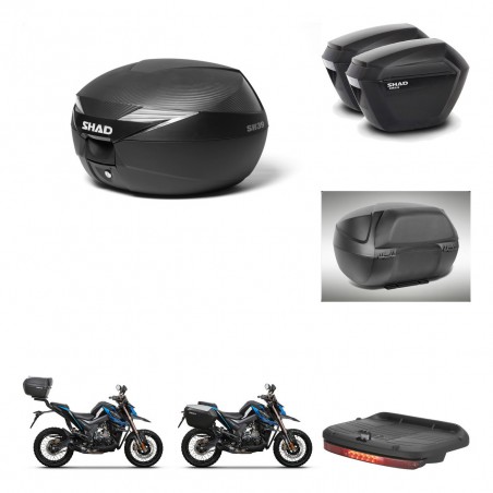 SHAD Maletas sh23 + soporte montaje Baul maleta accesorios KIT-472446