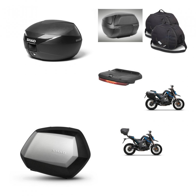 SHAD Maletas SH35 PREMIUM + soporte montaje Baul maleta accesorios KIT-472448