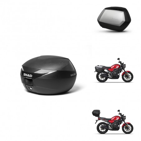 SHAD Maletas SH35 PREMIUM + soporte montaje Baul maleta KIT-472453