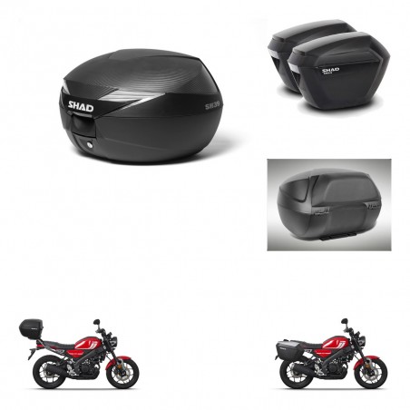 SHAD Maletas sh23 + soporte montaje Baul maleta accesorios KIT-472464