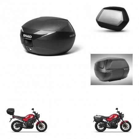 SHAD SH35 PREMIUM suitcases + mounting bracket suitcase trunk accessories KIT-472465