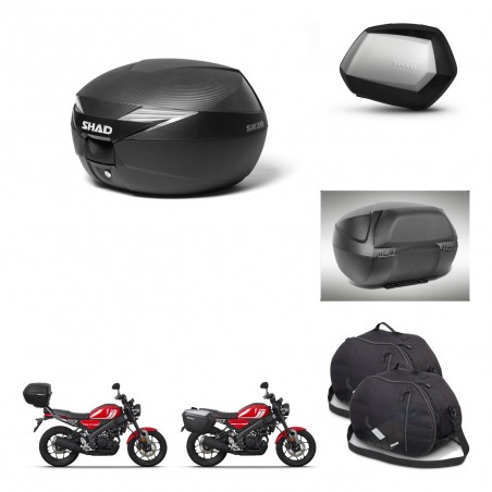 SHAD Maletas SH35 PREMIUM + soporte montaje Baul maleta accesorios KIT-472466