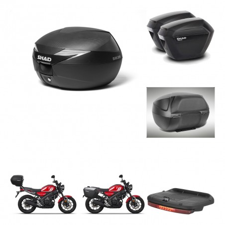 SHAD Maletas sh23 + soporte montaje Baul maleta accesorios KIT-472470