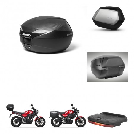 SHAD Maletas SH35 PREMIUM + soporte montaje Baul maleta accesorios KIT-472471