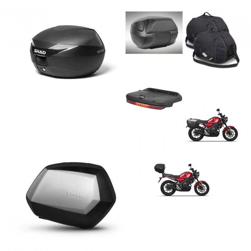 SHAD Maletas SH35 PREMIUM + soporte montaje Baul maleta accesorios KIT-472472