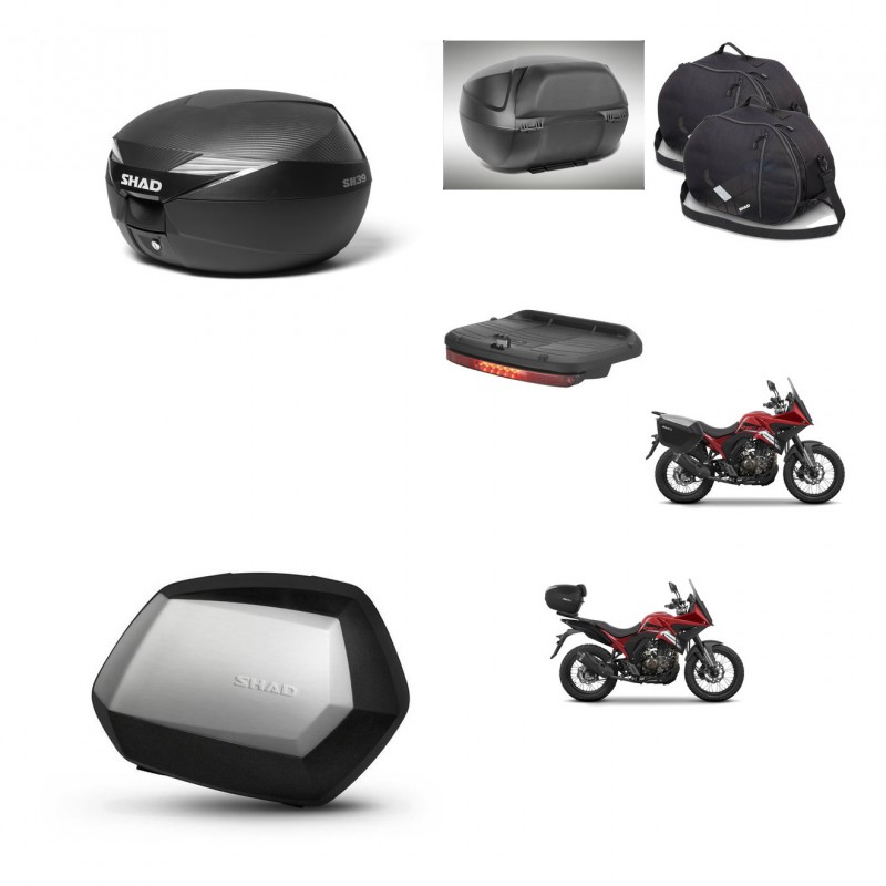 SHAD SH35 PREMIUM suitcases + mounting bracket suitcase trunk accessories KIT-472496