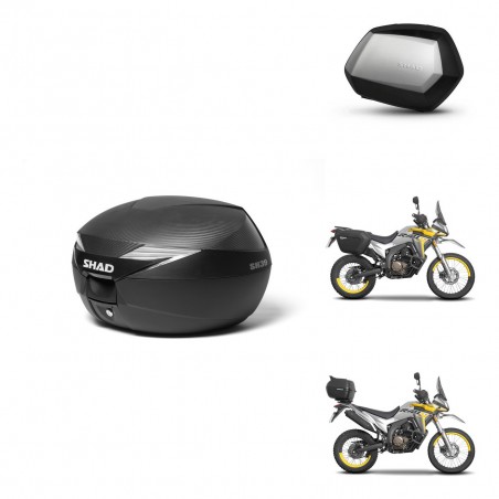 SHAD Maletas SH35 PREMIUM + soporte montaje Baul maleta KIT-472525