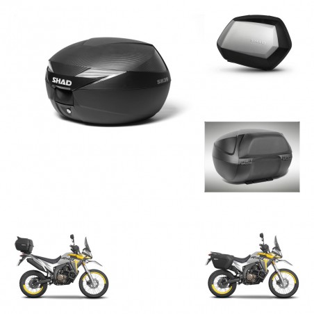 SHAD Maletas SH35 PREMIUM + soporte montaje Baul maleta accesorios KIT-472537
