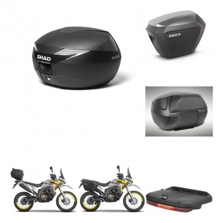 SHAD Maletas sh23 alu + soporte montaje Baul maleta accesorios KIT-472545