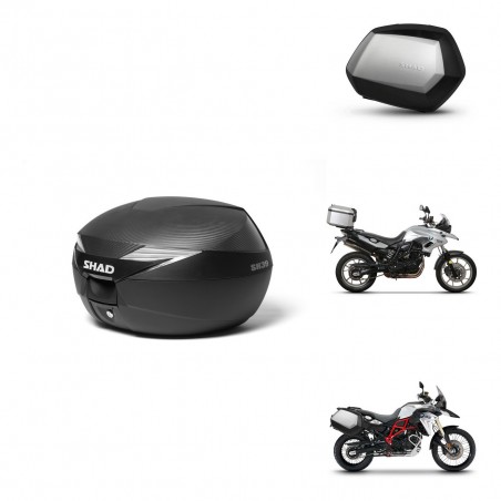 SHAD SH35 PREMIUM suitcases + mounting bracket suitcase trunk KIT-472567