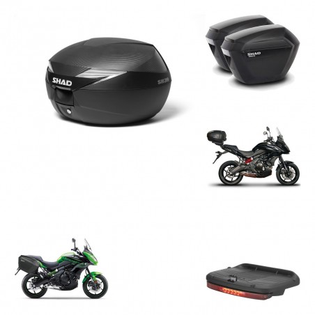 SHAD Maletas sh23 + soporte montaje Baul maleta accesorios KIT-472626