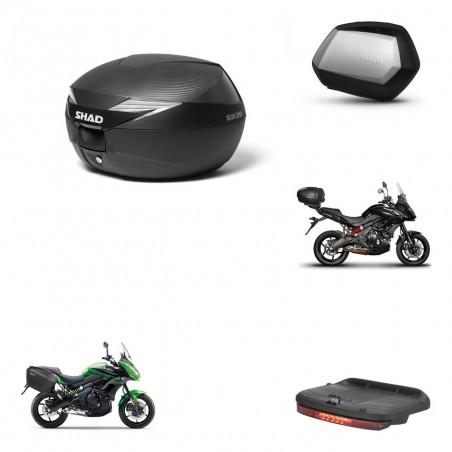 SHAD Maletas SH35 PREMIUM + soporte montaje Baul maleta accesorios KIT-472627