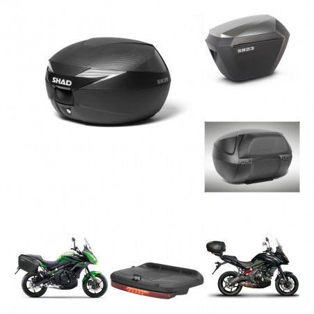 SHAD SH23 alu suitcases + mounting bracket suitcase trunk accessories KIT-472635