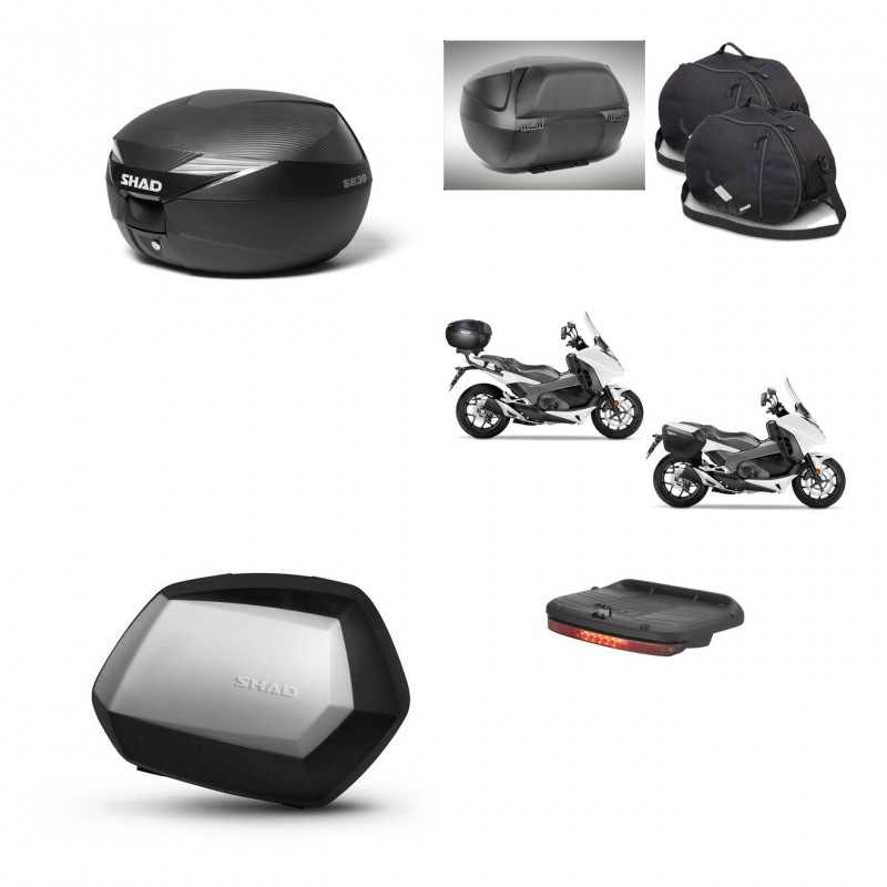 SHAD SH35 PREMIUM suitcases + mounting bracket suitcase trunk accessories KIT-472706