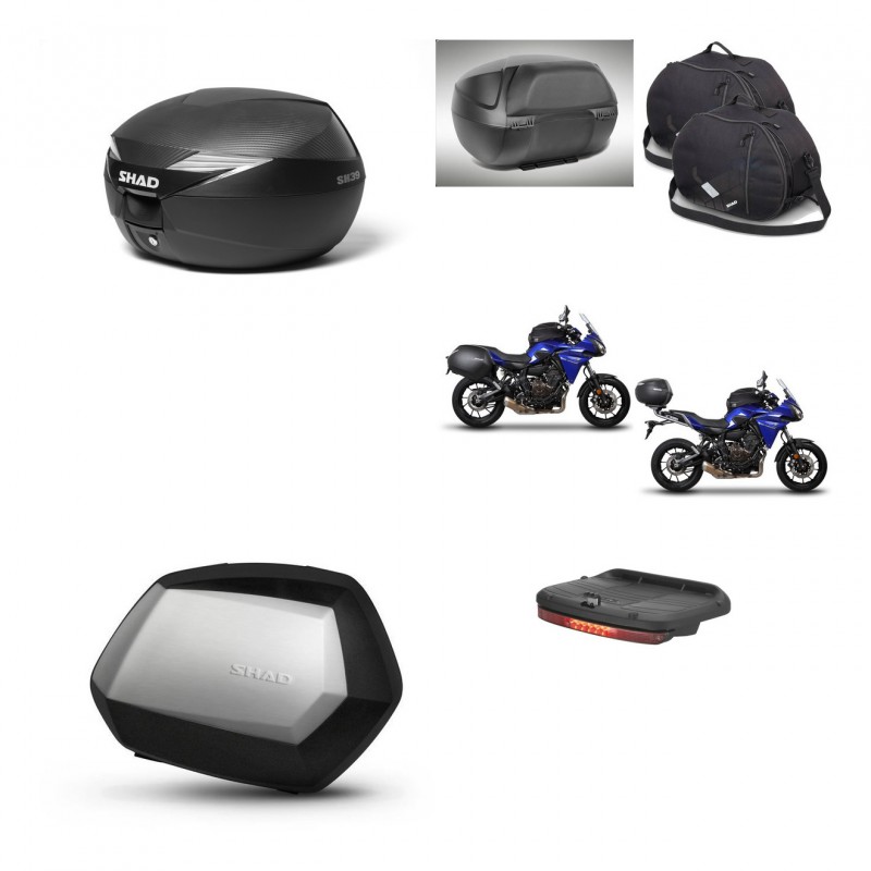 SHAD SH35 PREMIUM suitcases + mounting bracket suitcase trunk accessories KIT-472724