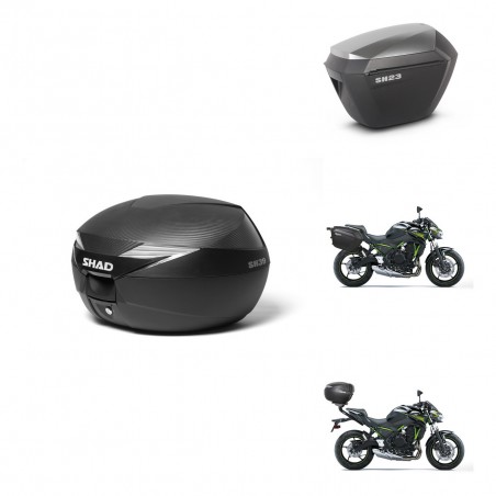 SHAD Maletas sh23 alu + soporte montaje Baul maleta KIT-472731