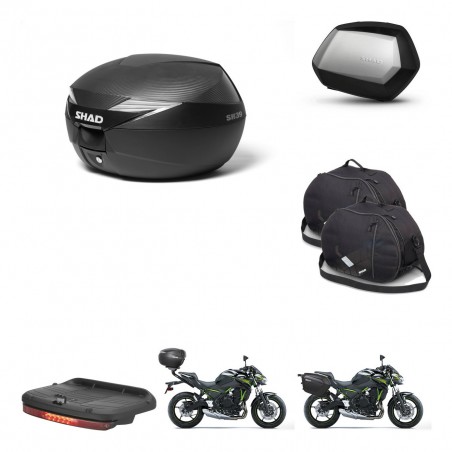 SHAD SH35 PREMIUM suitcases + mounting bracket suitcase trunk accessories KIT-472736