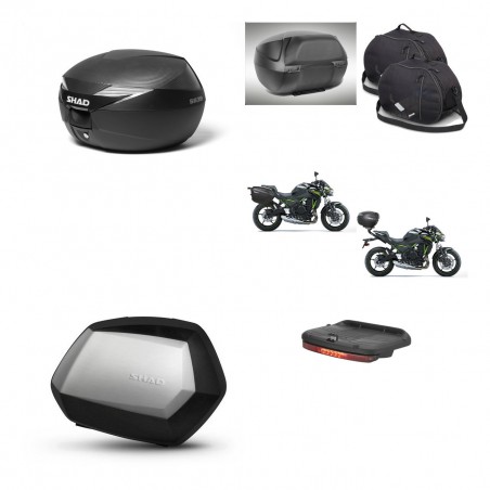 SHAD Maletas SH35 PREMIUM + soporte montaje Baul maleta accesorios KIT-472748