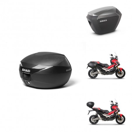 SHAD Maletas sh23 alu + soporte montaje Baul maleta KIT-472755