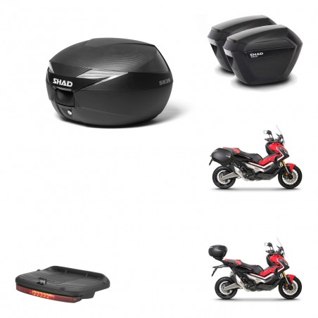 SHAD Maletas sh23 + soporte montaje Baul maleta accesorios KIT-472758