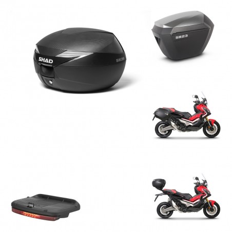 SHAD Maletas sh23 alu + soporte montaje Baul maleta accesorios KIT-472761