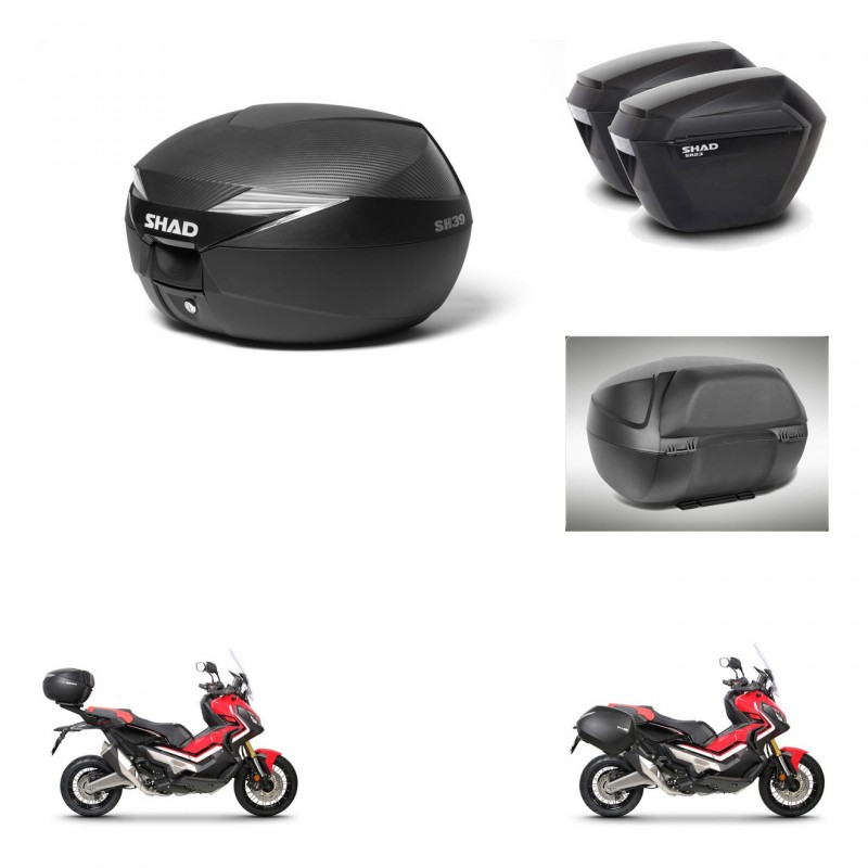 SHAD Maletas sh23 + soporte montaje Baul maleta accesorios KIT-472764