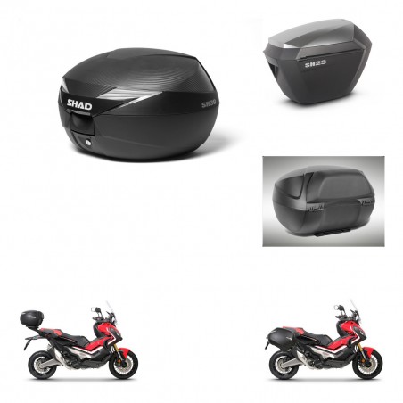 SHAD Maletas sh23 alu + soporte montaje Baul maleta accesorios KIT-472767
