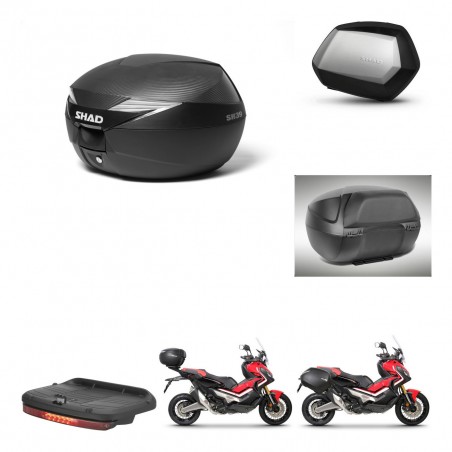 SHAD Maletas SH35 PREMIUM + soporte montaje Baul maleta accesorios KIT-472771