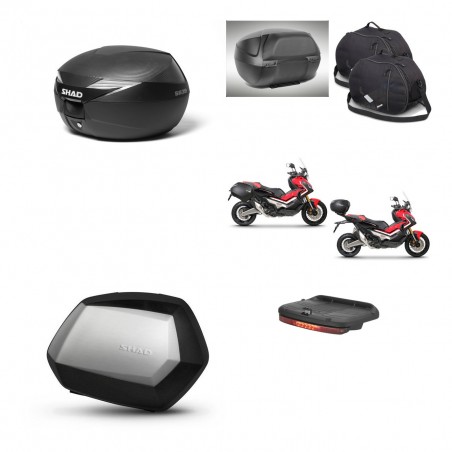 SHAD Maletas SH35 PREMIUM + soporte montaje Baul maleta accesorios KIT-472772