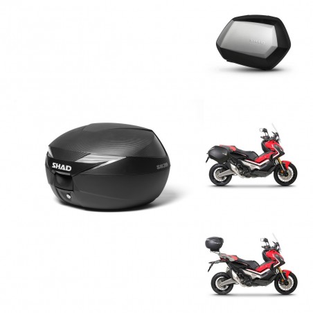 SHAD Maletas SH35 PREMIUM + soporte montaje Baul maleta KIT-472777