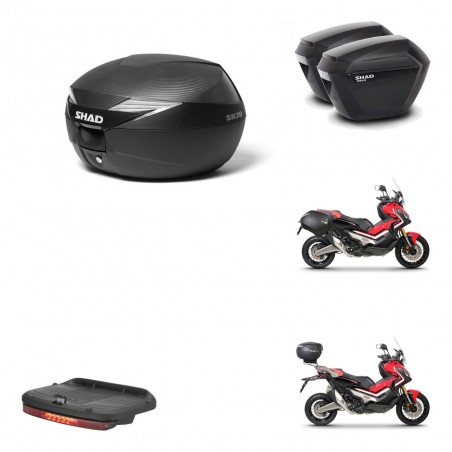 SHAD Maletas sh23 + soporte montaje Baul maleta accesorios KIT-472782