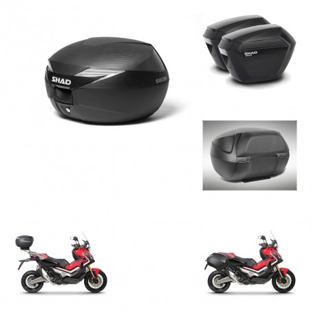 SHAD Maletas sh23 + soporte montaje Baul maleta accesorios KIT-472788