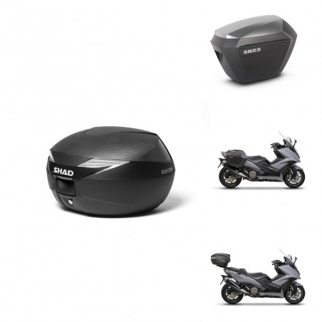 SHAD Maletas sh23 alu + soporte montaje Baul maleta KIT-472803