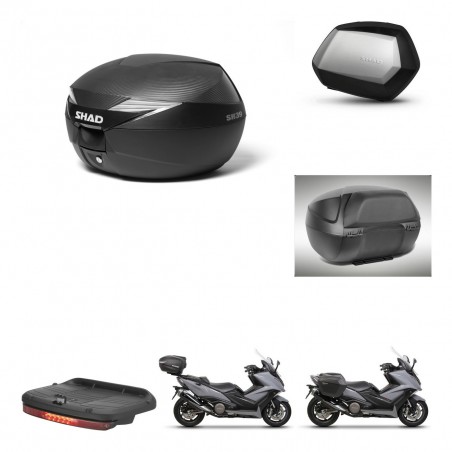 SHAD SH35 PREMIUM suitcases + mounting bracket suitcase trunk accessories KIT-472819