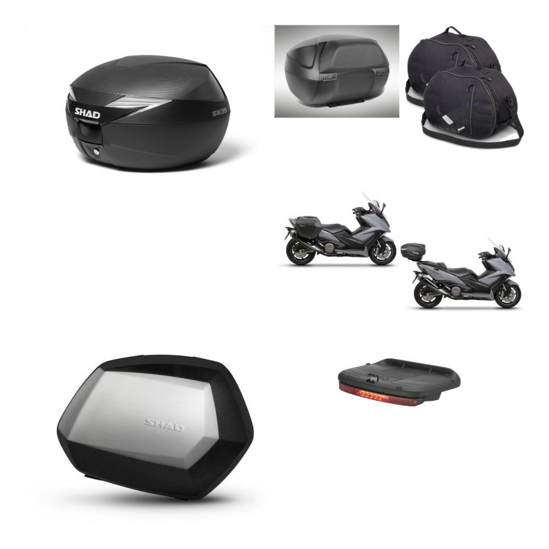 SHAD SH35 PREMIUM suitcases + mounting bracket suitcase trunk accessories KIT-472820