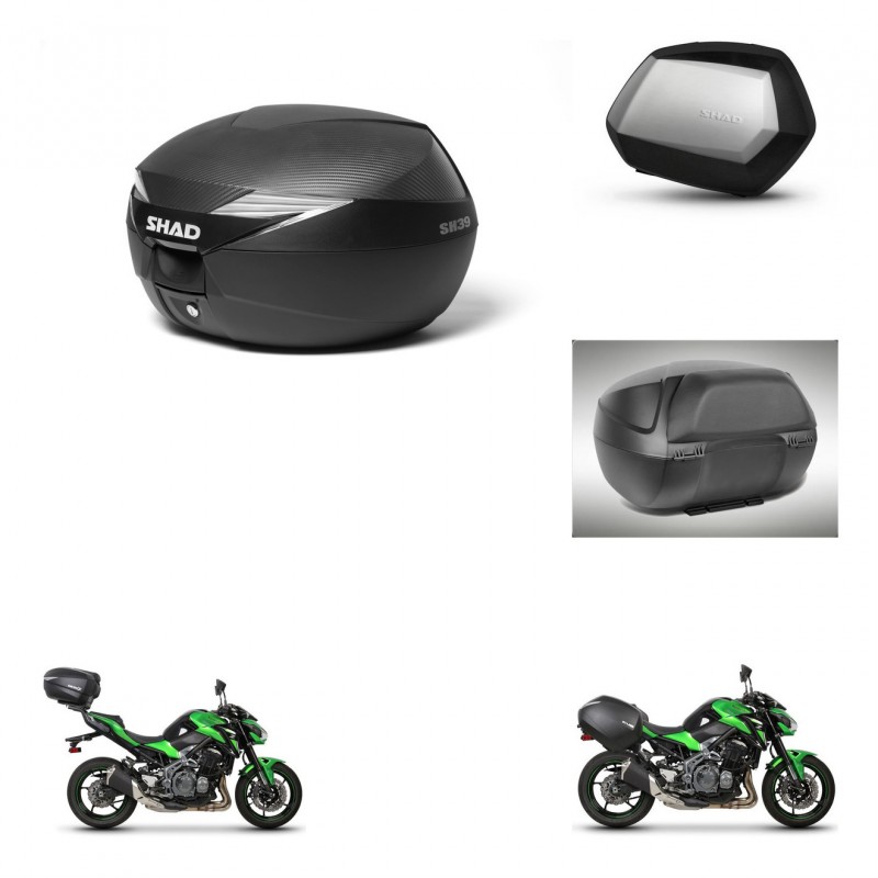 SHAD Maletas SH35 PREMIUM + soporte montaje Baul maleta accesorios KIT-472837