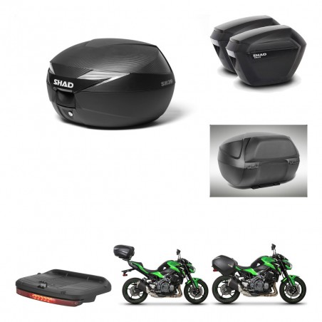 SHAD Maletas sh23 + soporte montaje Baul maleta accesorios KIT-472842