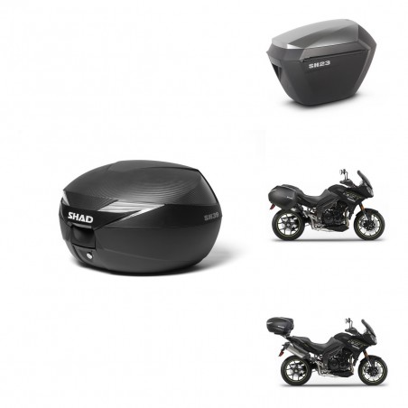 SHAD Maletas sh23 alu + soporte montaje Baul maleta KIT-472851