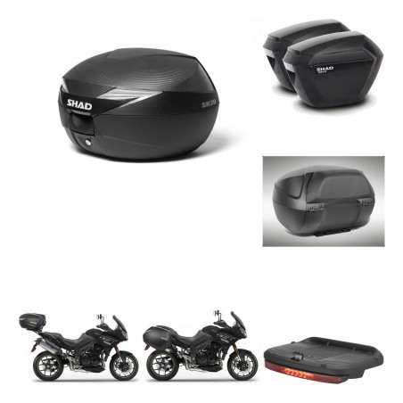 SHAD Maletas sh23 + soporte montaje Baul maleta accesorios KIT-472866