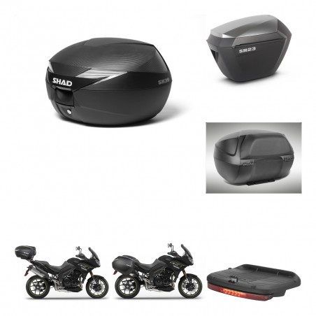 SHAD Maletas sh23 alu + soporte montaje Baul maleta accesorios KIT-472869