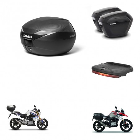 SHAD Maletas sh23 + soporte montaje Baul maleta accesorios KIT-472902