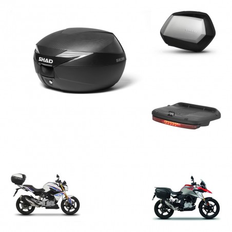 SHAD Maletas SH35 PREMIUM + soporte montaje Baul maleta accesorios KIT-472903