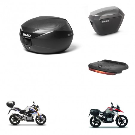 SHAD Maletas sh23 alu + soporte montaje Baul maleta accesorios KIT-472905