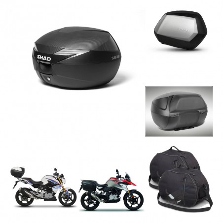 SHAD Maletas SH35 PREMIUM + soporte montaje Baul maleta accesorios KIT-472910