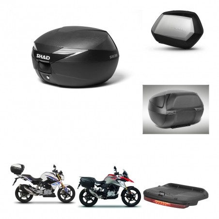 SHAD SH35 PREMIUM suitcases + mounting bracket suitcase trunk accessories KIT-472915