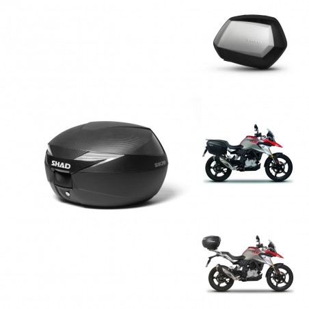 SHAD Maletas SH35 PREMIUM + soporte montaje Baul maleta KIT-472921