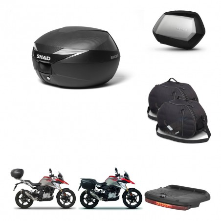 SHAD Maletas SH35 PREMIUM + soporte montaje Baul maleta accesorios KIT-472928